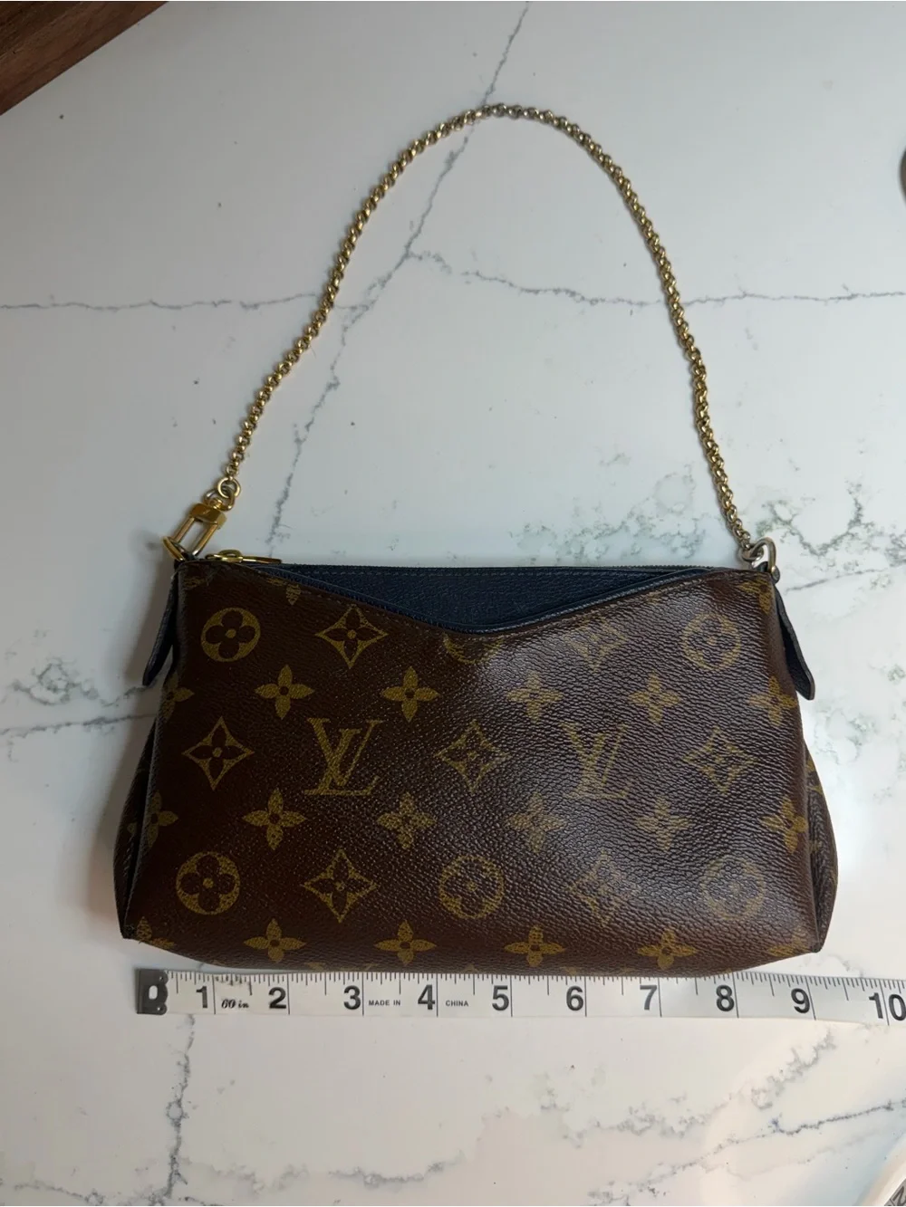 Authentic Louis Vuitton Pallas Clutch – Monogram – 2017 comes with printed COA